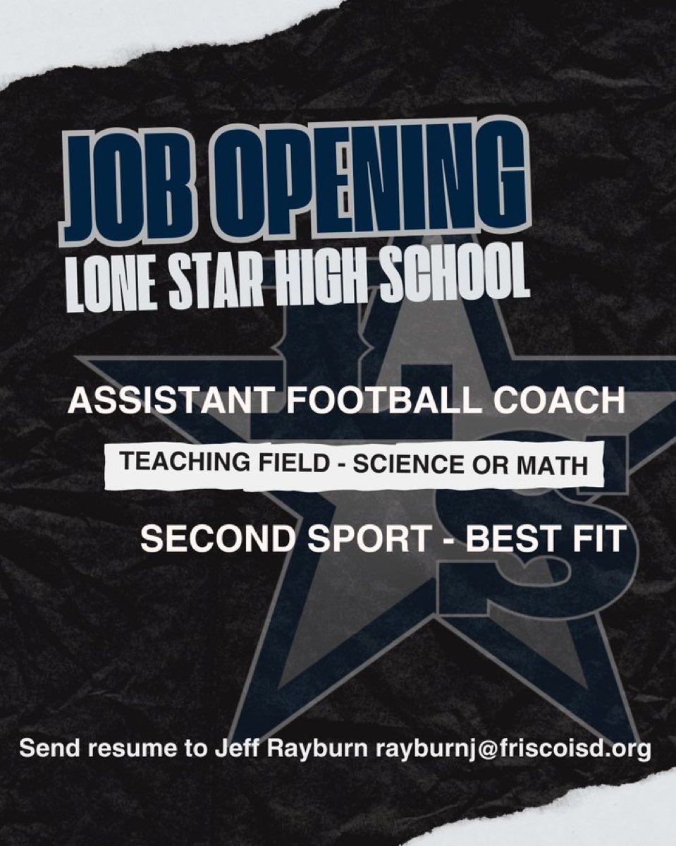 <a href="/Matt_Stepp817/">Matt Stepp</a> <a href="/THSCAcoaches/">THSCA</a> 
🚨Update: Receivers 🏈
2nd sport: Basketball or baseball 
Certification: Math
