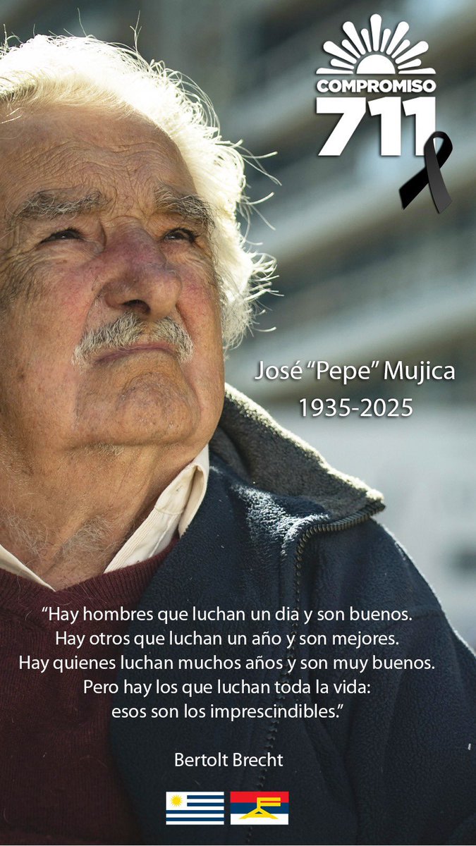 Pepe, tu figura trascendió lo político, se convirtió en un icono mundial de integridad y sencillez. Gracias.