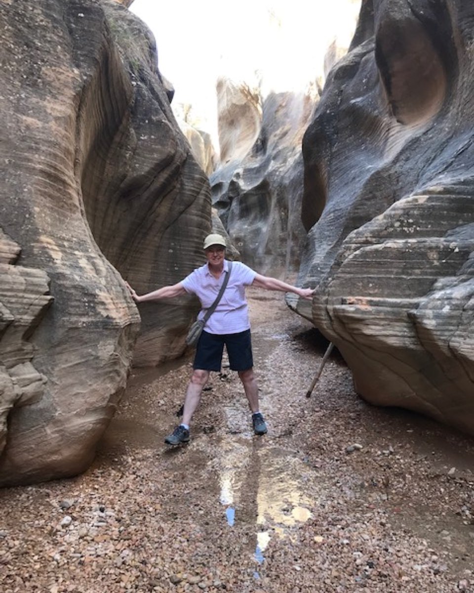 At 72, Barbara Moe was embracing retirement to the fullest and exploring 38 national parks with her husband until a surprise #BladderCancer diagnosis changed everything. 
Read how our multidisciplinary team helped get her cancer-free &amp; back on the trails: bit.ly/3EJZ0O8