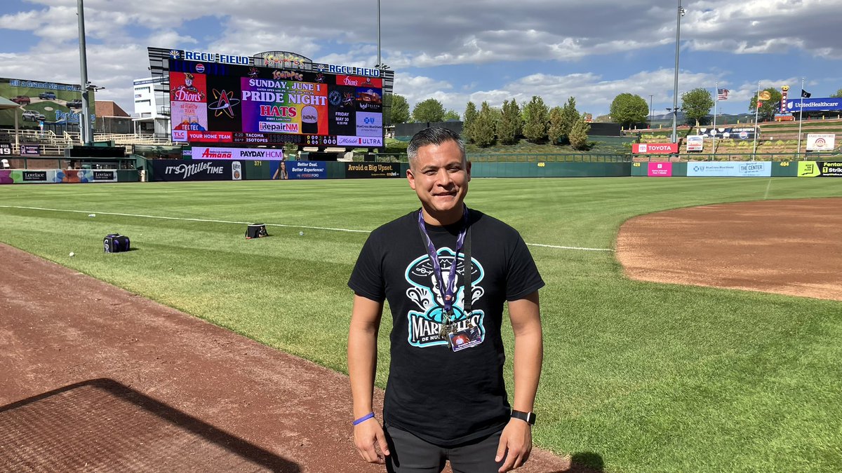 Brandon Ortega (@brandega) on Twitter photo Honored to join <a href="/ABQTopes/">Albuquerque Isotopes</a> as community relations manager
Started in April & it’s been a blast!!! ⚾️🏟️
I get to work with the best front office in <a href="/MiLB/">Minor League Baseball</a>
Oh! & the best mascot in the world! <a href="/Orbit_Isotopes/">ABQ Isotopes - Orbit</a> 🧡🛸💛
15 years working in sports & counting #LoveMyJob
📸<a href="/Josh_Suchon/">Josh Suchon</a> Honored to join <a href="/ABQTopes/">Albuquerque Isotopes</a> as community relations manager
Started in April & it’s been a blast!!! ⚾️🏟️
I get to work with the best front office in <a href="/MiLB/">Minor League Baseball</a>
Oh! & the best mascot in the world! <a href="/Orbit_Isotopes/">ABQ Isotopes - Orbit</a> 🧡🛸💛
15 years working in sports & counting #LoveMyJob
📸<a href="/Josh_Suchon/">Josh Suchon</a>