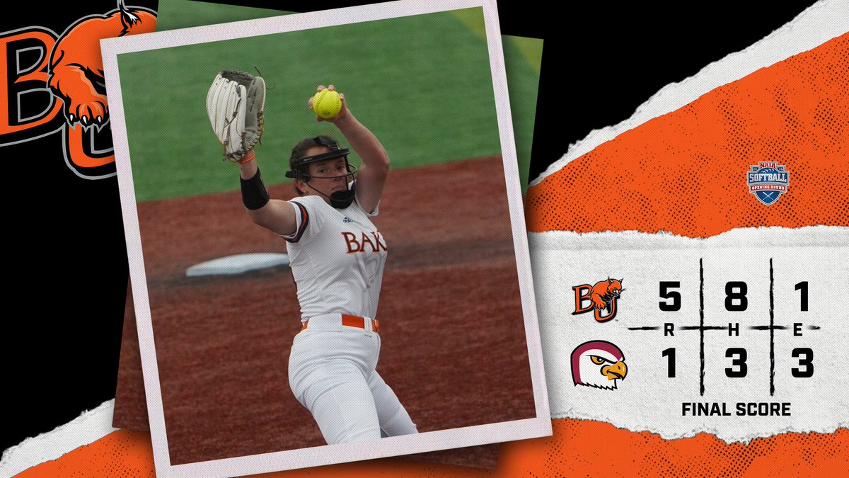 Baker Athletics (@bakerathletics) on Twitter photo SB: STAYIN' ALIVE! The Wildcats defeat Friends, 5-1 to advance!
Kira Baker throws a complete game and racks up 11 strikeouts! Savannah Bray was perfect at the plate at 4-for-4!
The Wildcats will take on Northwestern for the second time in this tournament, tomorrow at 12 PM! SB: STAYIN' ALIVE! The Wildcats defeat Friends, 5-1 to advance!
Kira Baker throws a complete game and racks up 11 strikeouts! Savannah Bray was perfect at the plate at 4-for-4!
The Wildcats will take on Northwestern for the second time in this tournament, tomorrow at 12 PM!
