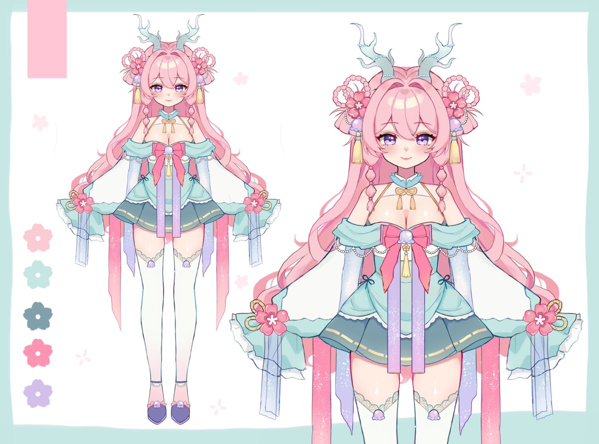 jumiryu's tweet image. 🌸🎐Jumi, Dragon of Spring Reference Sheet🎐🌸
Your reborn spring dragon, living her 2nd life, trying to remember her previous life. ⋆。‧˚ʚ ❀ ɞ˚‧。⋆
🎨art tag: #jumiarts
🩷 design: @bananahimeko 🩷
₊˖°❀⋆.ೃ࿔*:・In the spring, you can be reborn... °❀.ೃ࿔*