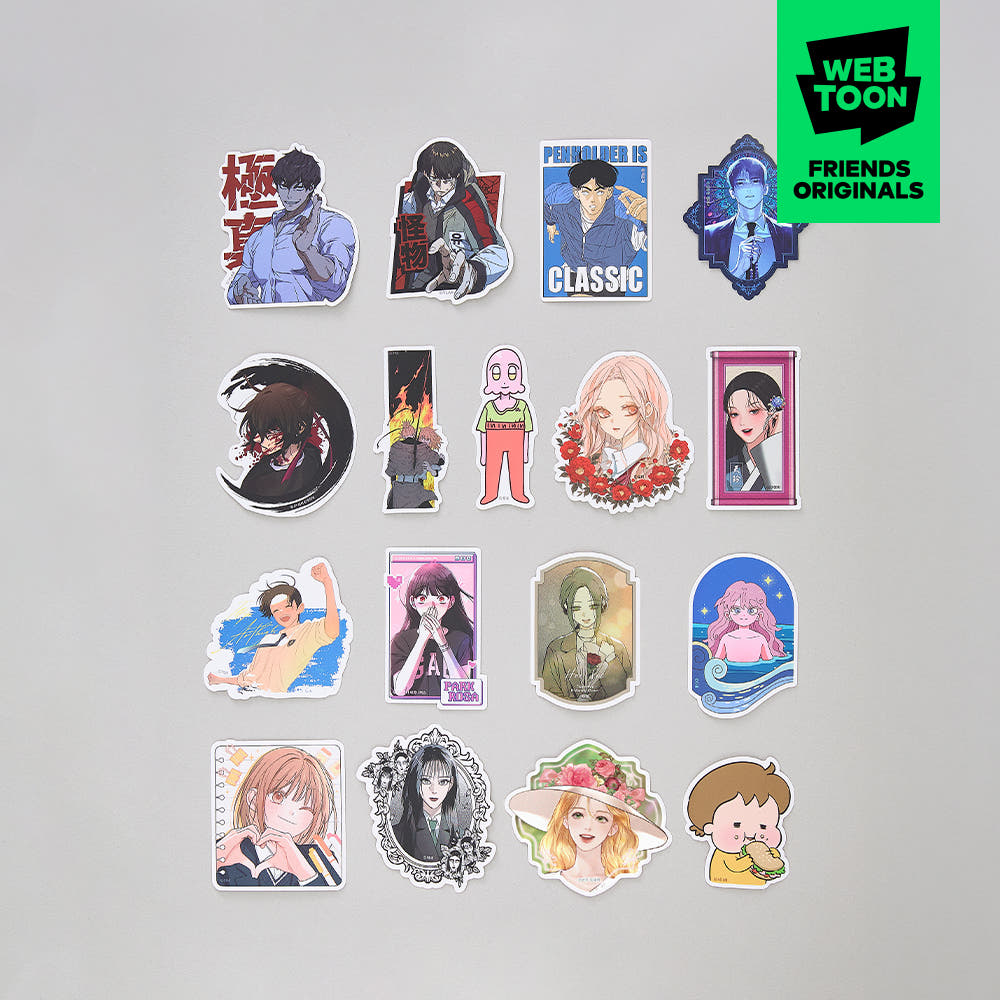 アクスタ ポストカード 枯れた花に涙を ポップアップ 台湾 ˏˋ 🆕グッズ🆕 ˎˊ˗ WEBTOON FRIENDS オリジナル ビッグステッカー