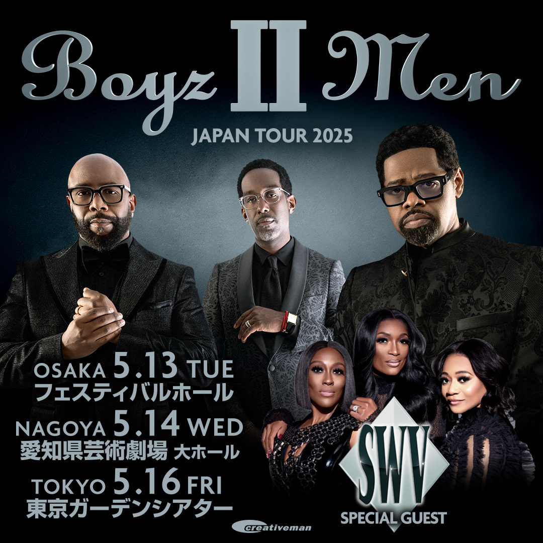  Man LIVE TOUR ライブツアーBlu-rayまとめ売り BOYZ II MEN / SWV 名古屋公演当日券情報！】 昨日、大阪からスタート