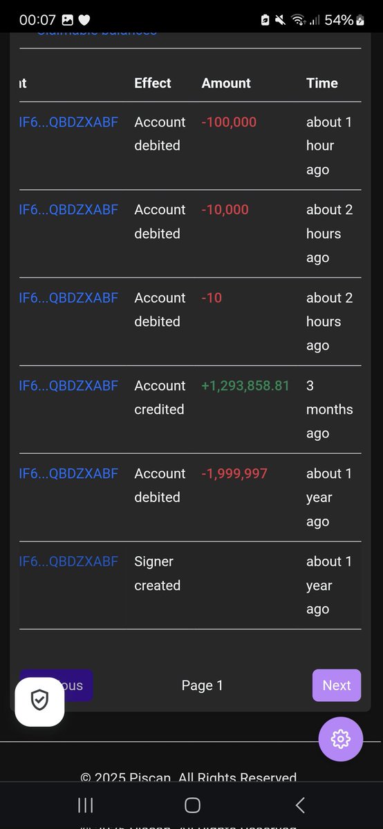 Keep this whale's wallet address on your radar:

GBJZNIF6GLPIYZDFLOKGFPZVG4YTFEVP2W7TRZ6MY3B6TS24QBDZXABF

This account triggered the recent Pi crash by selling 100,000 Pi.
It previously accumulated 1.3 million Pi when prices were low and currently holds around 1.18 million Pi.