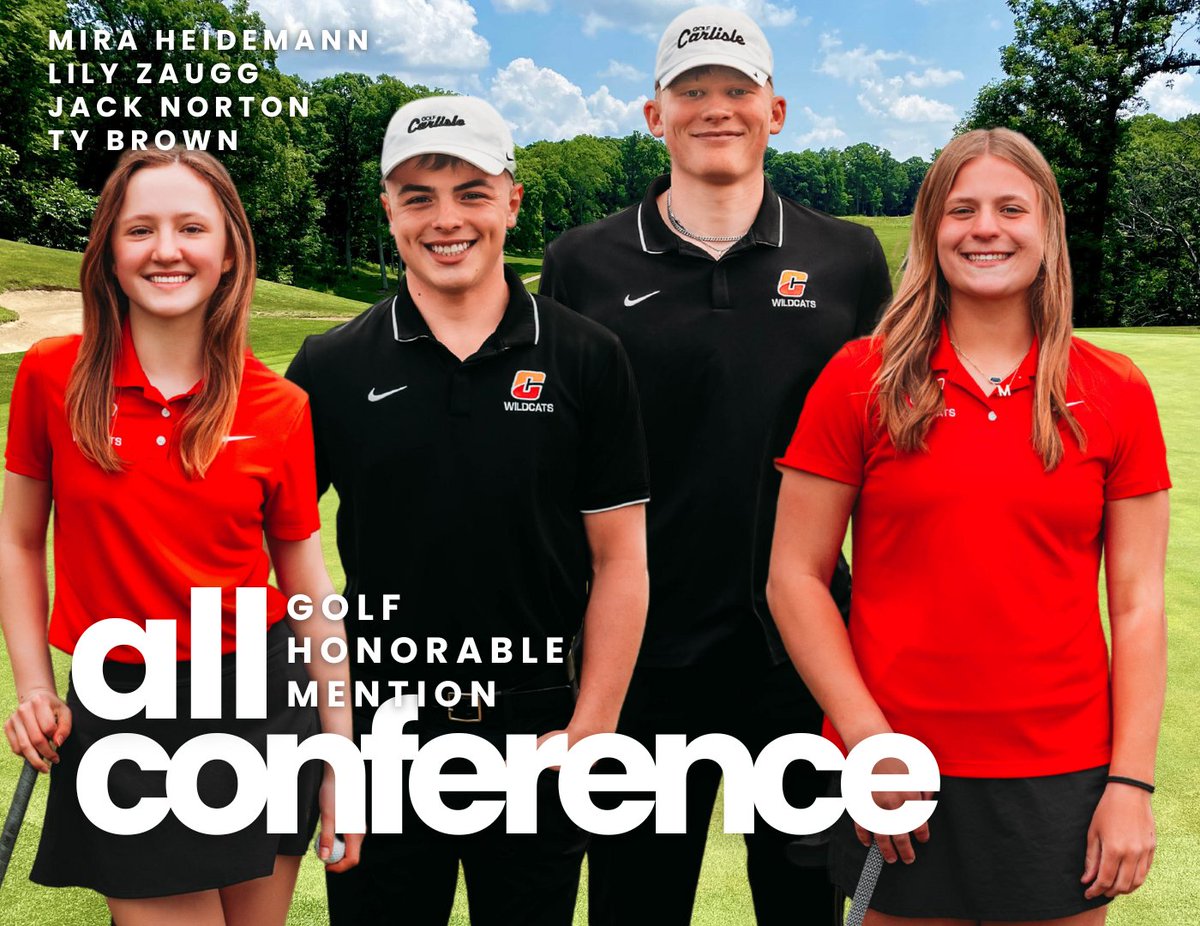 Congrats to these four for earning all-conference honorable mention honors at the RRC Meet yesterday!