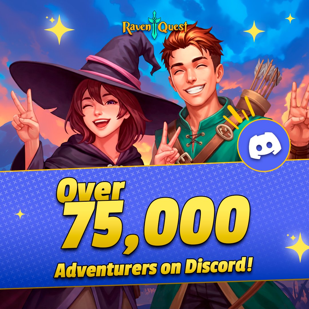 🚀 75,000+ Adventurers Strong! 🎉

Every day, new adventurers arrive — forging guilds, sharing stories, and breathing life into the world of RavenQuest. This milestone is more than a number — it’s proof our realm is thriving with unstoppable energy.

🛡️ To every one of you who