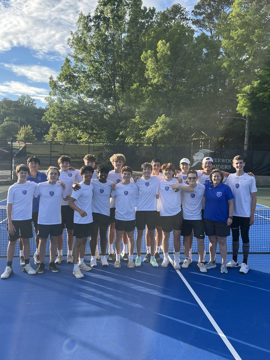 Riverwood Athletics (@ricsathletics) on Twitter photo Raiders WIN‼️
They are State Championship Bound! After a three hour battle, the guys came out on top against Johns Creek 3-2. We’ll host the 5A State Championship match on Saturday AT RIVERWOOD. Stay tuned!!
<a href="/AD4Riverwood/">Matt Taylor</a> <a href="/ricsprincipal/">Kindra Smith, Ed. D.</a> <a href="/LGlenn_FCS_AD/">Lamarr Glenn, ED.S., CAA</a> <a href="/FultonCoSchools/">FultonCountySchools</a> Raiders WIN‼️
They are State Championship Bound! After a three hour battle, the guys came out on top against Johns Creek 3-2. We’ll host the 5A State Championship match on Saturday AT RIVERWOOD. Stay tuned!!
<a href="/AD4Riverwood/">Matt Taylor</a> <a href="/ricsprincipal/">Kindra Smith, Ed. D.</a> <a href="/LGlenn_FCS_AD/">Lamarr Glenn, ED.S., CAA</a> <a href="/FultonCoSchools/">FultonCountySchools</a>