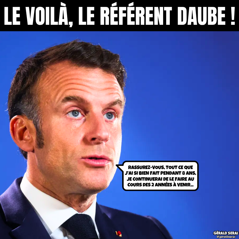 GeraldSerai's tweet photo. L’ensemble des avis recueillis par ses soins auprès de sa propre personne sont unanimes quant à son bilan…

----------
#bfn #breakingfakenews #humour #meme #macron #referendum2025 #lesdéfisdelafrance #TF1 #Macron20h10 #bilan #autosatisfaction

Impertinemment vôtre ! 😜🔔 https://t.co/AmVpkea0SB