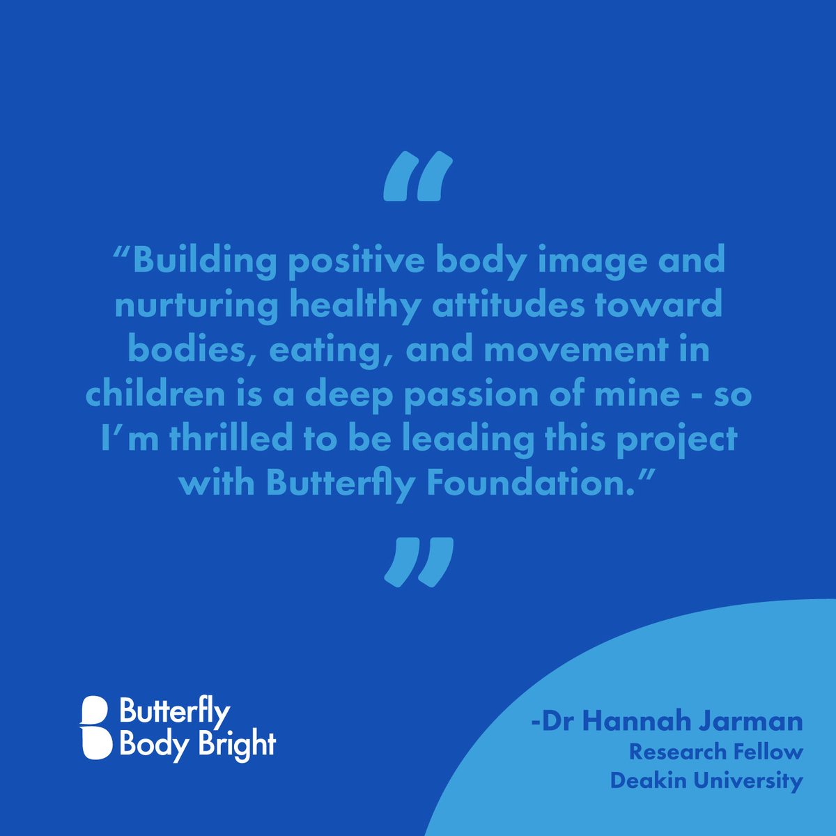 Butterfly Foundation (@bfoundation) on Twitter photo Around 900 schools across Australia have registered for Butterfly Body Bright - Butterfly's primary school body image program. A new research collab with Dr Hannah Jarman from <a href="/Deakin/">Deakin University</a> will excitingly evaluate the impact of this program. Learn more: butterflybodybright.org.au Around 900 schools across Australia have registered for Butterfly Body Bright - Butterfly's primary school body image program. A new research collab with Dr Hannah Jarman from <a href="/Deakin/">Deakin University</a> will excitingly evaluate the impact of this program. Learn more: butterflybodybright.org.au