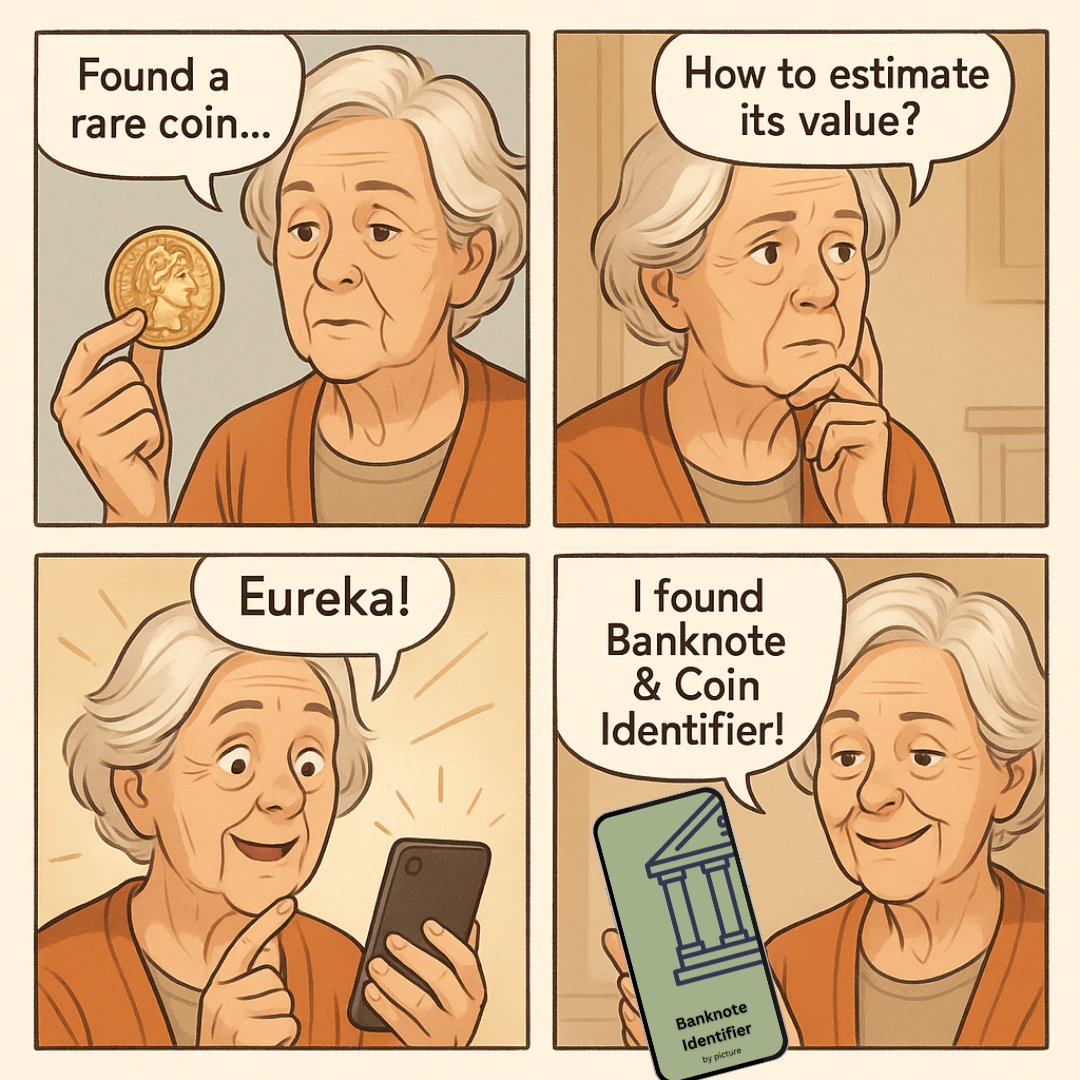 LienMuguercia's tweet photo. 💡 Eureka moment! Snap a pic of any coin or banknote and get instant info & value estimates with our AI-powered app.
#BanknoteScanner #CoinIdentifier #CurrencyCollector #ValueFinder #MobileApp #NumismaticTools #AIandCoins #VintageMoney #viralapp #bestapp #iosapp https://t.co/gpfrGOZ9gT