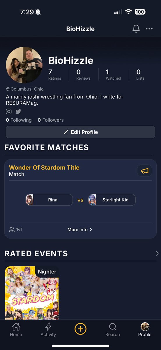 BioHizzle's tweet image. Feel free to follow me on Dropkickd. I hope to use it somewhat often to rate the wrestling I watch, and I may even write reviews from time to time.