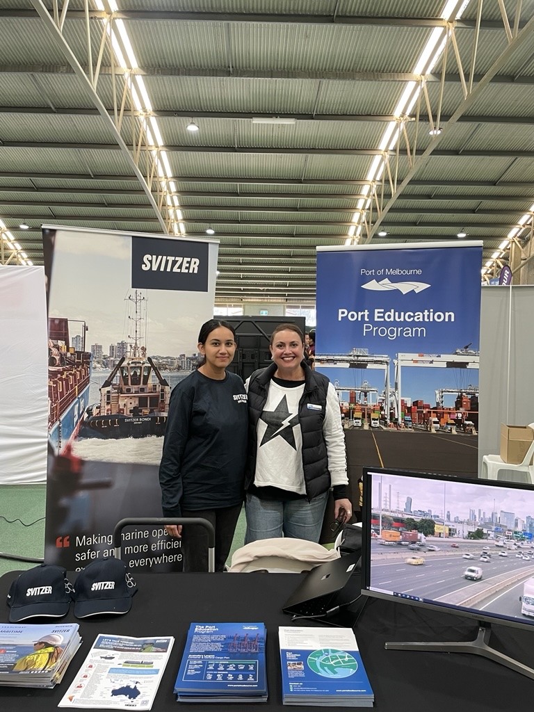 We’re proud to have joined forces with <a href="/svitzerau/">Svitzer Australia</a> at the South East Local Learning and Employment Network (LLEN) Expo.

It was a fantastic opportunity to introduce students to the diverse careers available across the port supply chain — from maritime operations to trade and