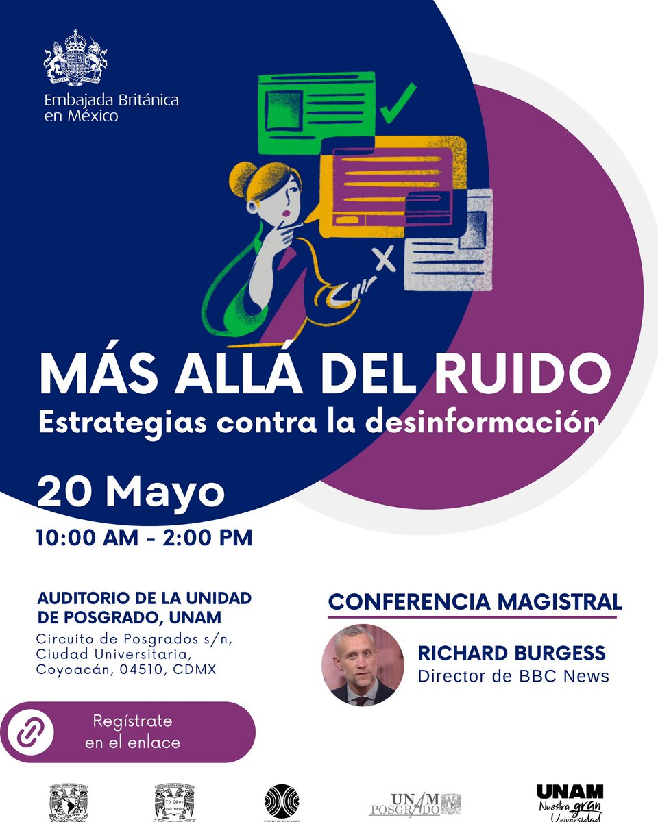 En el marco del #WorldPressFreedomDay, te invitamos a explorar el papel del periodismo, el fact-checking y la creación de contenido en la era de la desinformación. 

Regístrate y avancemos juntos hacia la alfabetización mediática: bit.ly/3YIkhyi