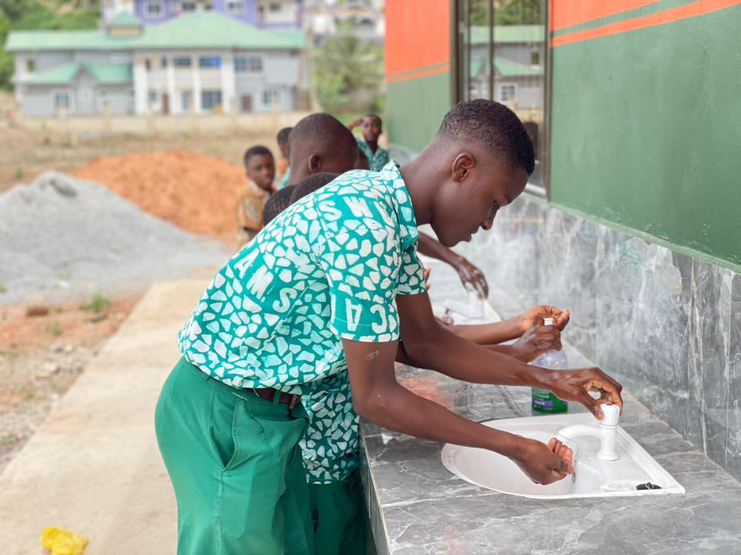 childspromisedc's tweet photo. CAMS students enjoying their newly completed cafeteria and outside washing area. https://t.co/GZmLrx98sT