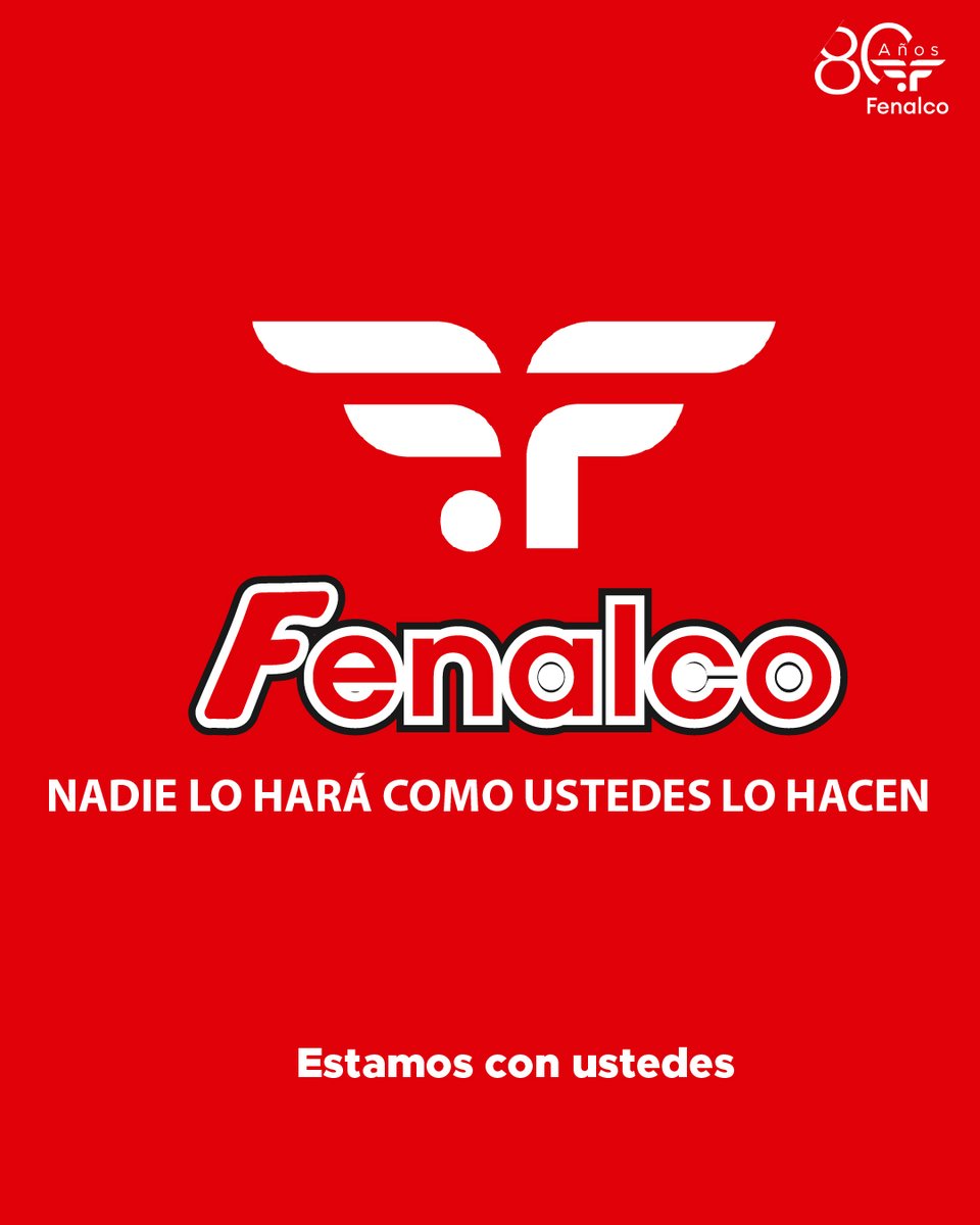 FenalcoNacional's tweet photo. Nadie lo hará como ustedes lo hacen

#EstamosConUstedes @frisbylohace https://t.co/92JncH6Dz7