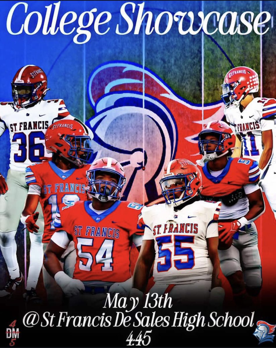 Mason Amick (@judem4a) on Twitter photo Thanks to all the coaches for coming out to our college showcase 5/13. Looking forward to my junior season🏈🔥<a href="/SFSAthletics/">St. Francis de Sales Athletics</a> Thanks to all the coaches for coming out to our college showcase 5/13. Looking forward to my junior season🏈🔥<a href="/SFSAthletics/">St. Francis de Sales Athletics</a>