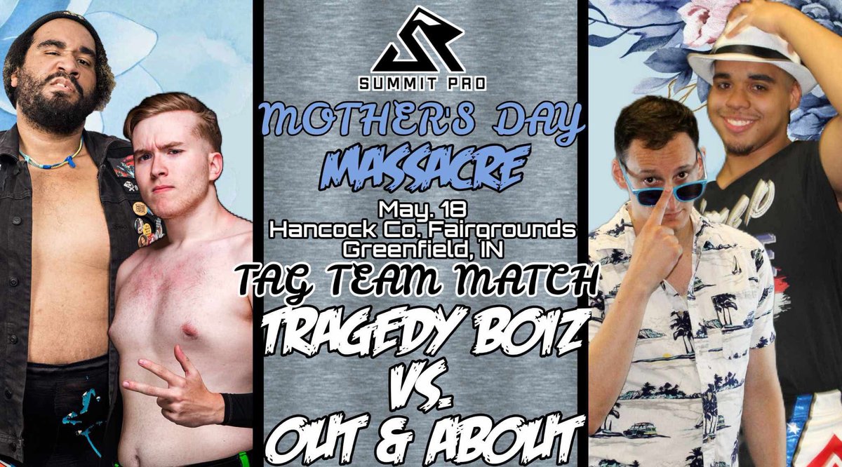 This Sunday we have a show.

Here’s what’s announced so far.
And we JUST signed a new match that is 🔥🔥🔥. Stay tuned!