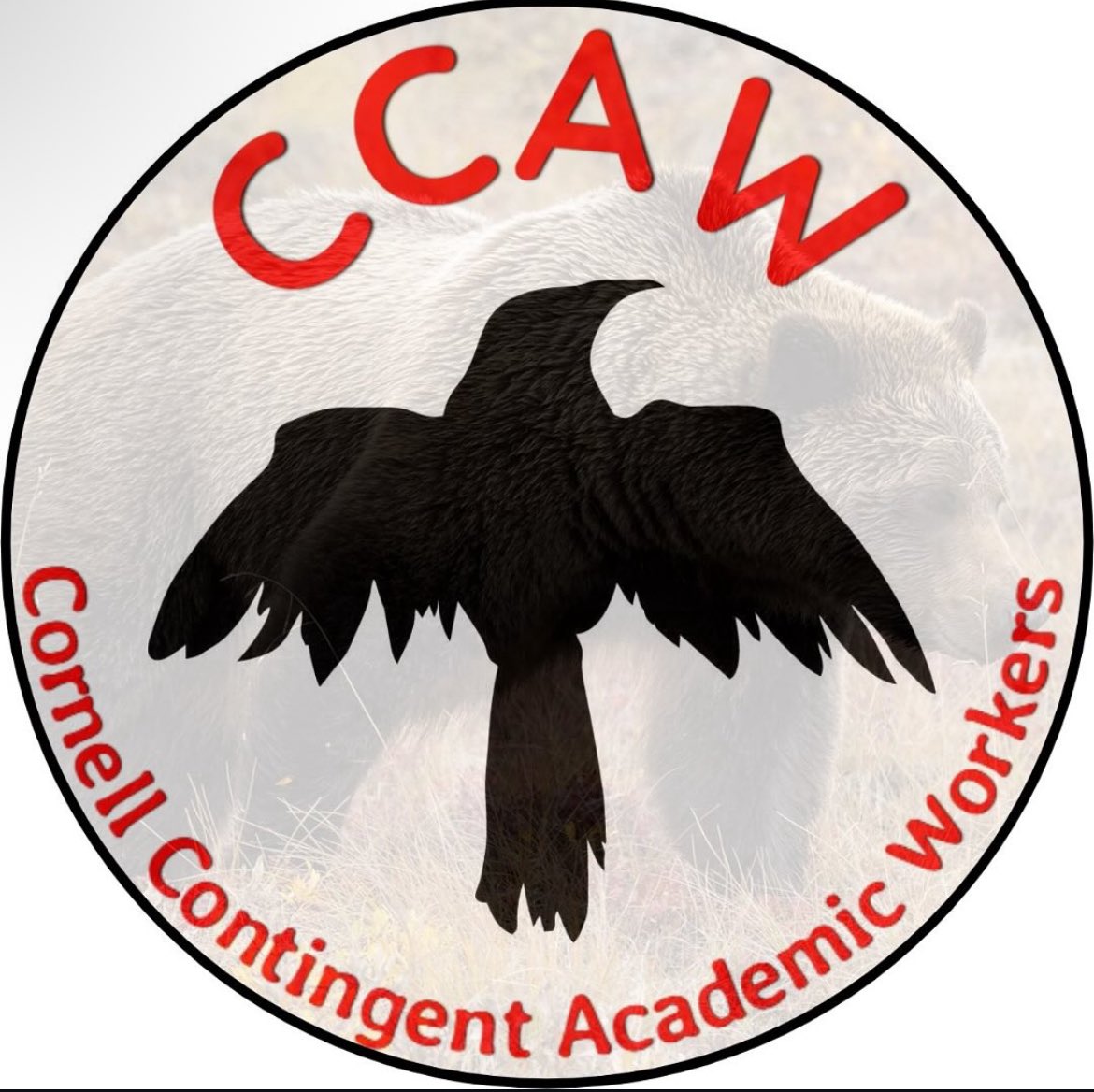 Contingent academic workers at Cornell are organizing! Come for the drive towards wall-to-wall unionism at Cornell, stay for the bird pun and photorealistic bear in the logo. Share the link/info below with your favorite postdoc, adjunct, librarian, or other non-union CU worker ⬇️
