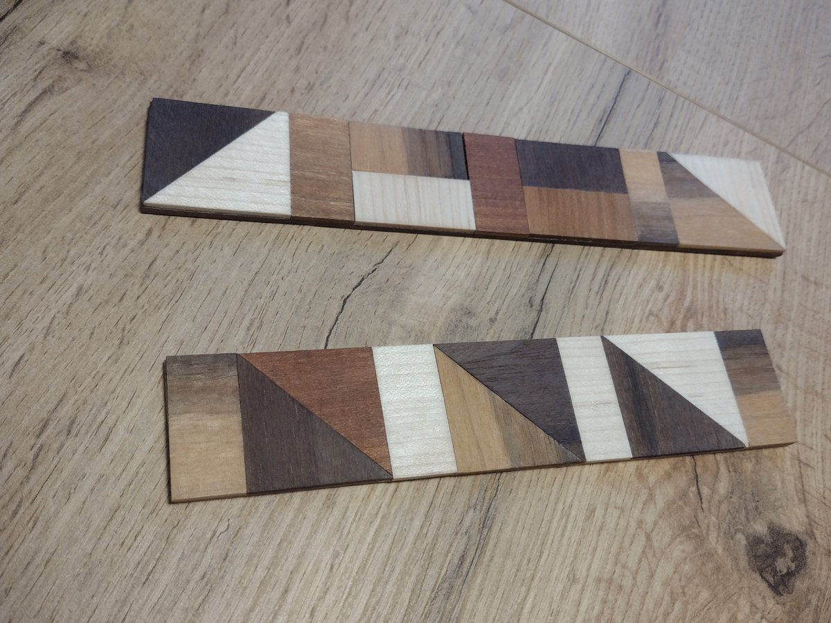 Made wooden bookmarks with my kids for mother's day presents.