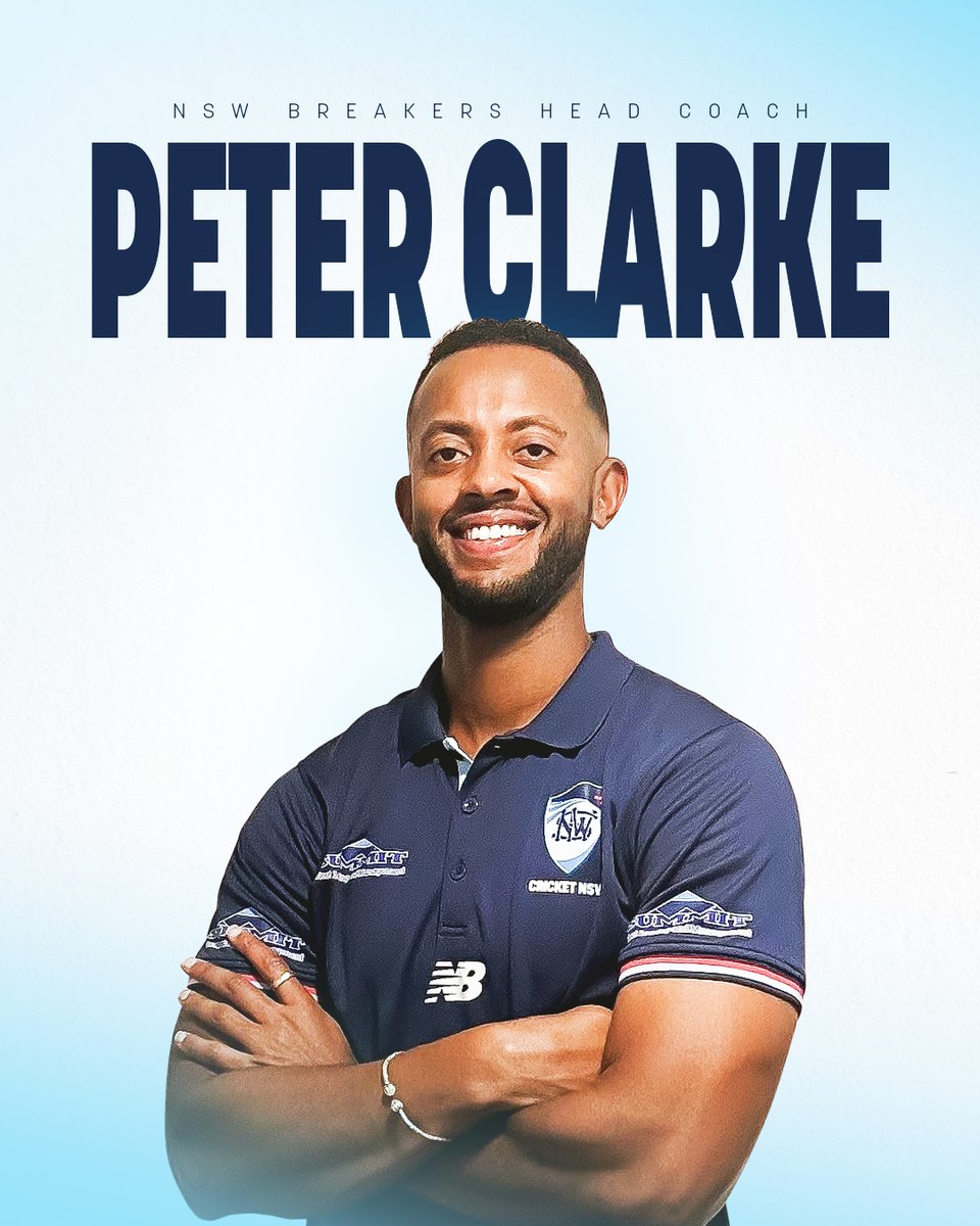 A new chapter begins 🩵

We're thrilled to welcome Peter Clarke as the new Head Coach of the NSW Breakers on a three-year deal.

📲 Full story at cricketnsw.com.au