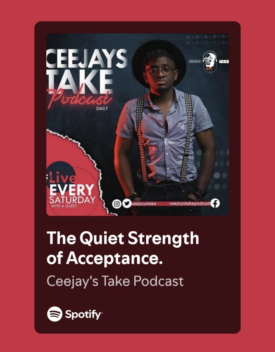 ceejaystake's tweet photo. What if freedom isn't found in fixing, but in facing?
New episode of the Ceejay's Take Podcast is out now. 
🎧 Listen, breathe, shift.

Link: https://t.co/V59bYbhw61

#mindsetmatters #AcceptanceIsFreedom #mindsetshift #podcast #ceejay #ceejaystake https://t.co/kNthFArkI0