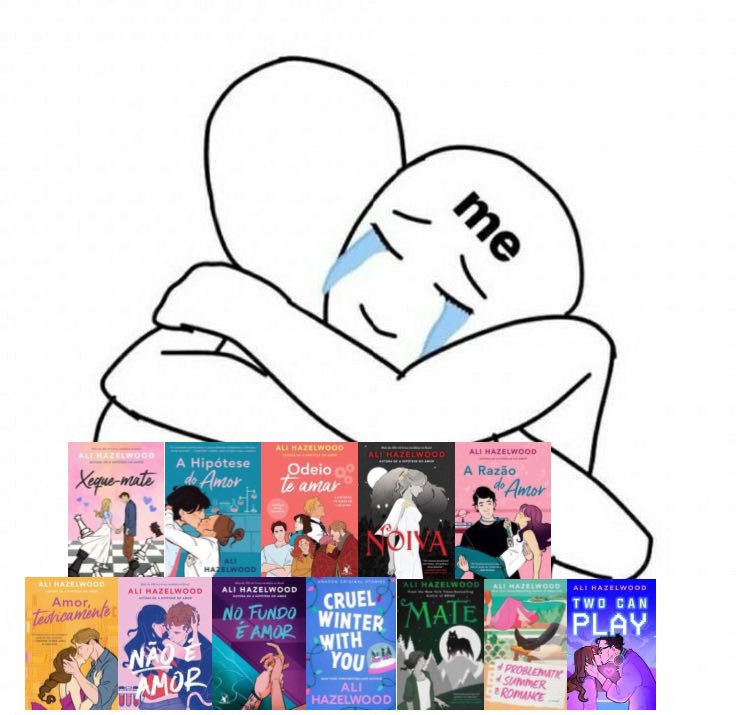 itshayka's tweet photo. quanto mais eu compro os livros da Ali para completar a coleção mais essa mulher lança livro, socorro🗣🗣 https://t.co/OJPOBAE9HU