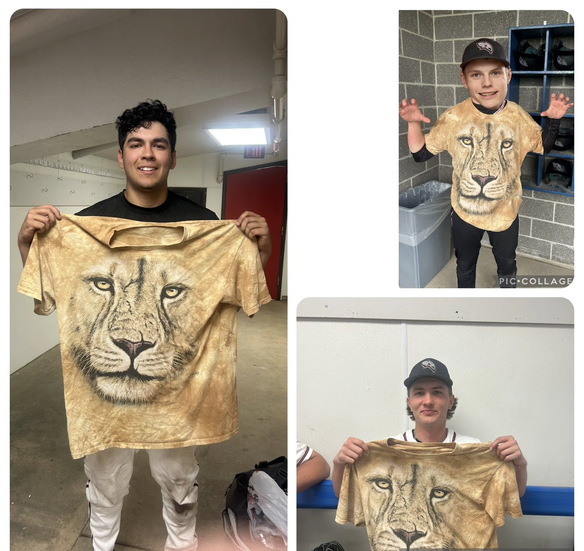 I completely forgot to do this in all of the excitement Saturday. The Lion shirt went to our pitchers for an amazing day. <a href="/DevinMG07/">Devin Gutierrez</a> pitched in both games pitching 7 innings, giving up two hits, 1ER, 4BB, 6K &amp; winning game two. <a href="/ZachAnderson472/">Zach Anderson</a> won game one throwing three