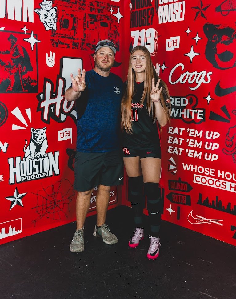 I’m so excited to announce my verbal commitment to play D1 soccer at the University of Houston! I am so grateful for this opportunity, and nothing would’ve been possible without the support from my amazing family, teammates, and coaches. GO COOGS!! 😉❤️