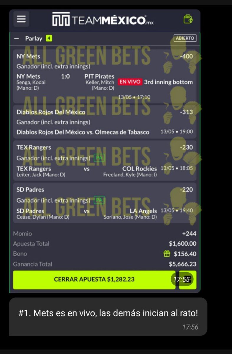 AllGreenBets's tweet image. HUGOWX 

• RETO PASO 1