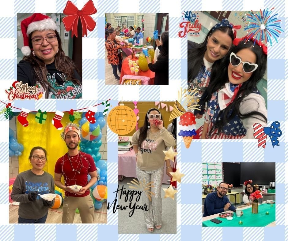 Teacher Appreciation Day #4 🍎📚👩‍🏫🧑‍🏫 
Teachers celebrated as they dressed as their favorite holiday, enjoyed some yummy street tacos, and banana splits !