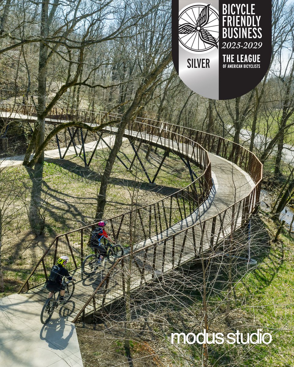 We're excited to announce that modus studio has earned recognition as a Silver Level Bicycle Friendly Business from the League of American Bicyclists!

Learn more about the program and the latest round of BFB awards here: bikeleague.org/68-new-and-ren…