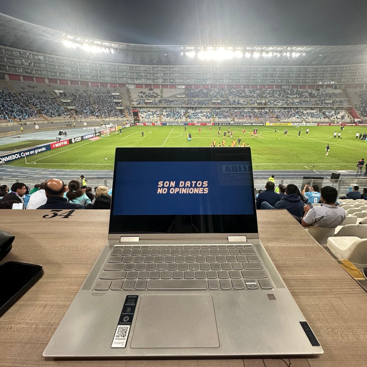 Son Datos No Opiniones presente como medio acreditado para el partido entre  Sporting Cristal y Cerro Porteño por Copa Libertadores en el emblemático  Estadio Nacional.