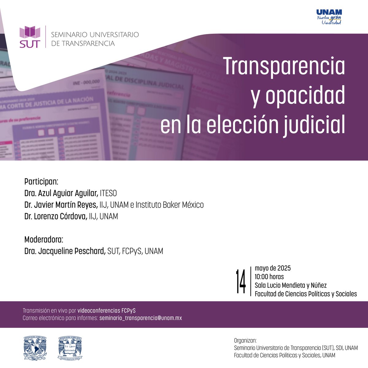 Seminario Universitario de Transparencia tweet media