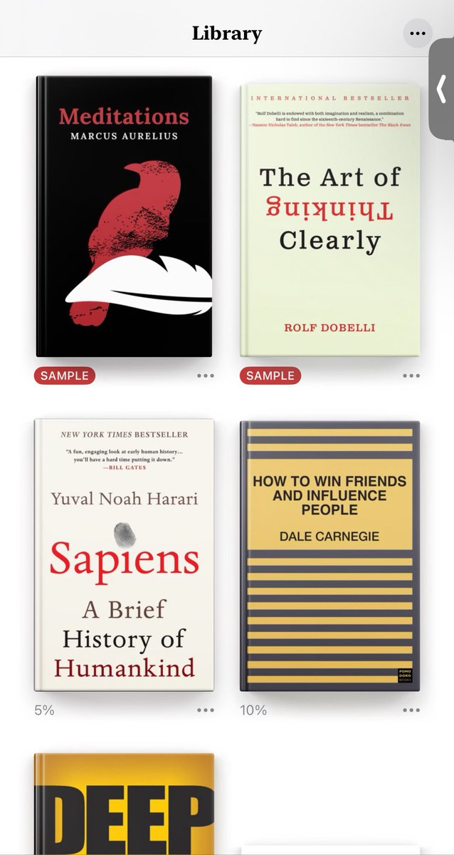 Never been much of a reader, but I’m trying to change that. Starting with these. Any of y’all read them? Which one should I focus on first?
