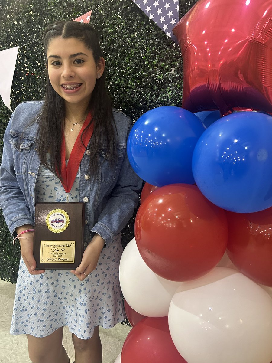 I’m so proud of my baby girl! This year tested her in every way—balancing dance, band, school sports, club volleyball, kickball, and faithfully serving as an altar server at church. And now, she’s finishing the year ranked in the top 10 of her class. ❤️💙