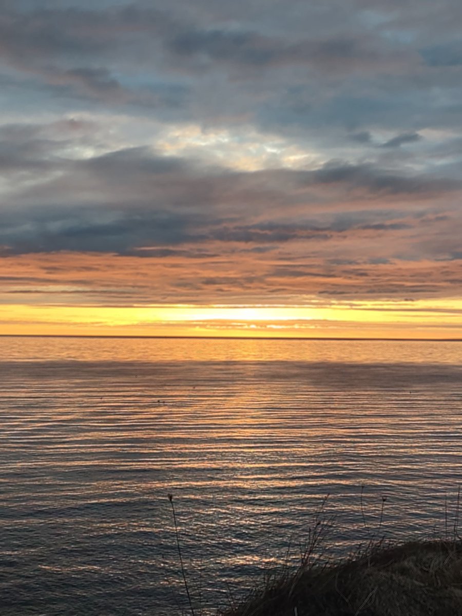 Good evening from the farm. Sunset on Cape John.
