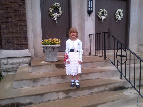 Anna’s First Holy Communion 13 years ago today! I love this memory.