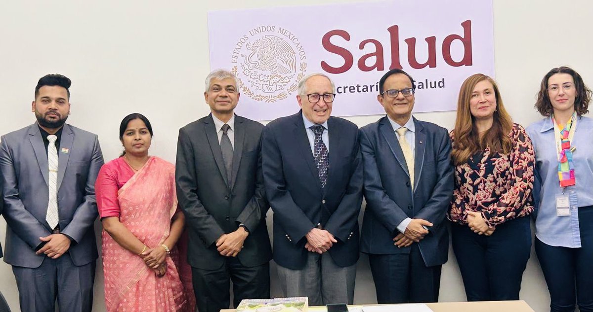 India in México (@indembmexico) on Twitter photo Prof. Ajay Kumar Sood <a href="/AjaySoodIISc/">Ajay Sood</a> , Principal Scientific Adviser to the Government of India, met with H.E. Dr. David Kershenobich <a href="/DKershenobich/">Dr. David Kershenobich S</a> , Hon’ble Minister of Health of Mexico <a href="/SSalud_mx/">SALUD México</a> . Discussions focused upon advancing cooperation in healthcare innovation, Prof. Ajay Kumar Sood <a href="/AjaySoodIISc/">Ajay Sood</a> , Principal Scientific Adviser to the Government of India, met with H.E. Dr. David Kershenobich <a href="/DKershenobich/">Dr. David Kershenobich S</a> , Hon’ble Minister of Health of Mexico <a href="/SSalud_mx/">SALUD México</a> . Discussions focused upon advancing cooperation in healthcare innovation,