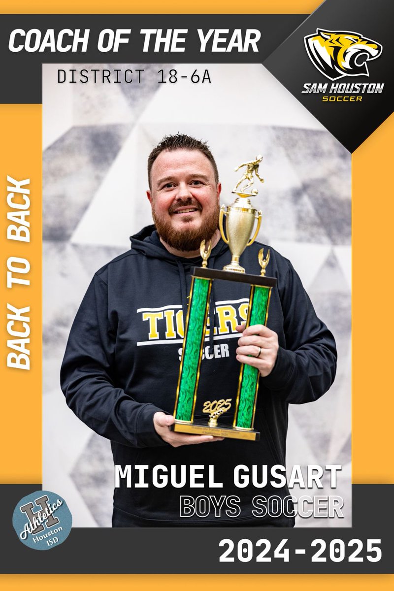 GUSART (@coachgusart) on Twitter photo Extremely grateful to be named Coach of the Year by my peers for the 2nd year in a row. Truly humbled & thankful for the opportunity to lead as head coach <a href="/SHtigerfutbol/">Sam Houston Soccer</a> . Iโll keep grinding, pushing for more, & working hard like always. Thank you for believing in me <a href="/SHMSTC/">Sam Houston MSTC</a> ๐ฏโฝ๏ธ Extremely grateful to be named Coach of the Year by my peers for the 2nd year in a row. Truly humbled & thankful for the opportunity to lead as head coach <a href="/SHtigerfutbol/">Sam Houston Soccer</a> . Iโll keep grinding, pushing for more, & working hard like always. Thank you for believing in me <a href="/SHMSTC/">Sam Houston MSTC</a> ๐ฏโฝ๏ธ