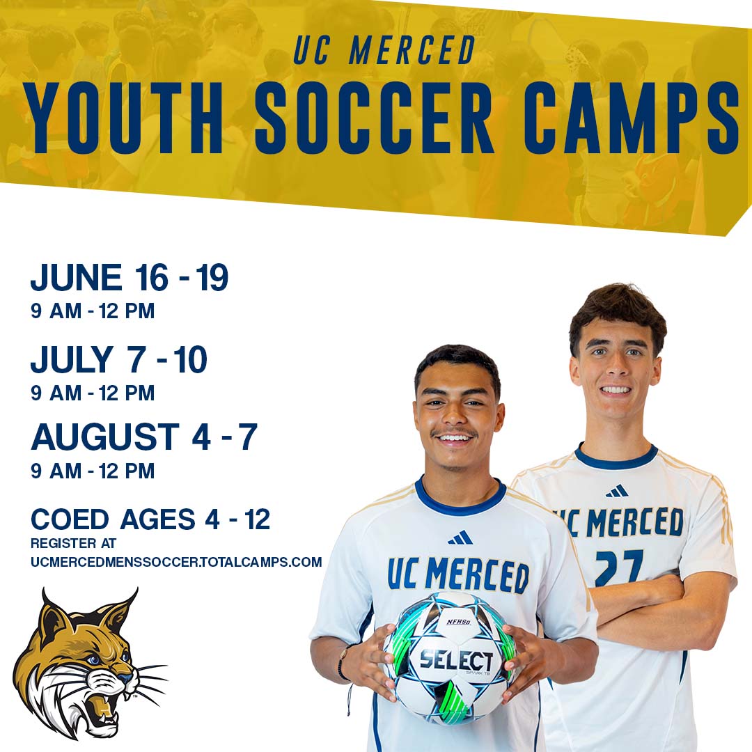 UC Merced Bobcats (@ucmercedbobcats) on Twitter photo .<a href="/UCMercedMSOC/">UC Merced Men’s Soccer</a> will be hosting three coed youth soccer camps this summer!
REGISTER>> ucm.edu/tzzh4z .<a href="/UCMercedMSOC/">UC Merced Men’s Soccer</a> will be hosting three coed youth soccer camps this summer!
REGISTER>> ucm.edu/tzzh4z