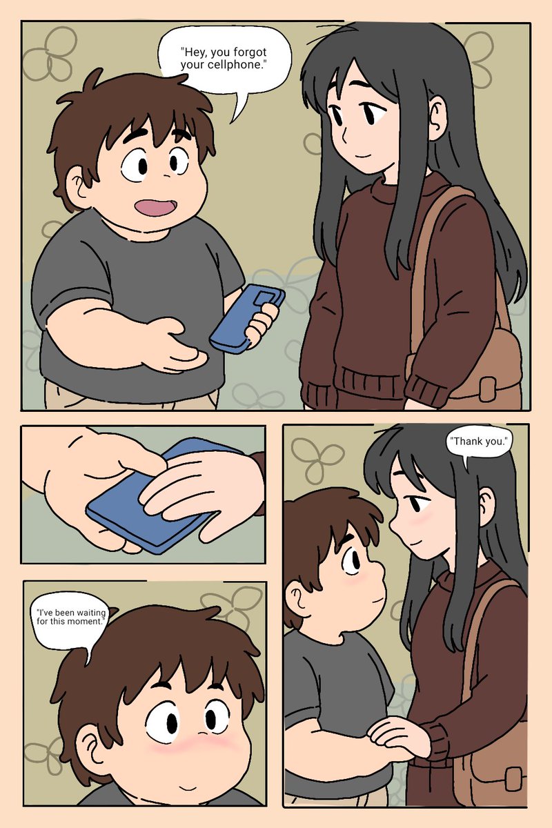 "Mission accomplished: held her hand for 0.3 seconds." 
#Aritaharuyuki