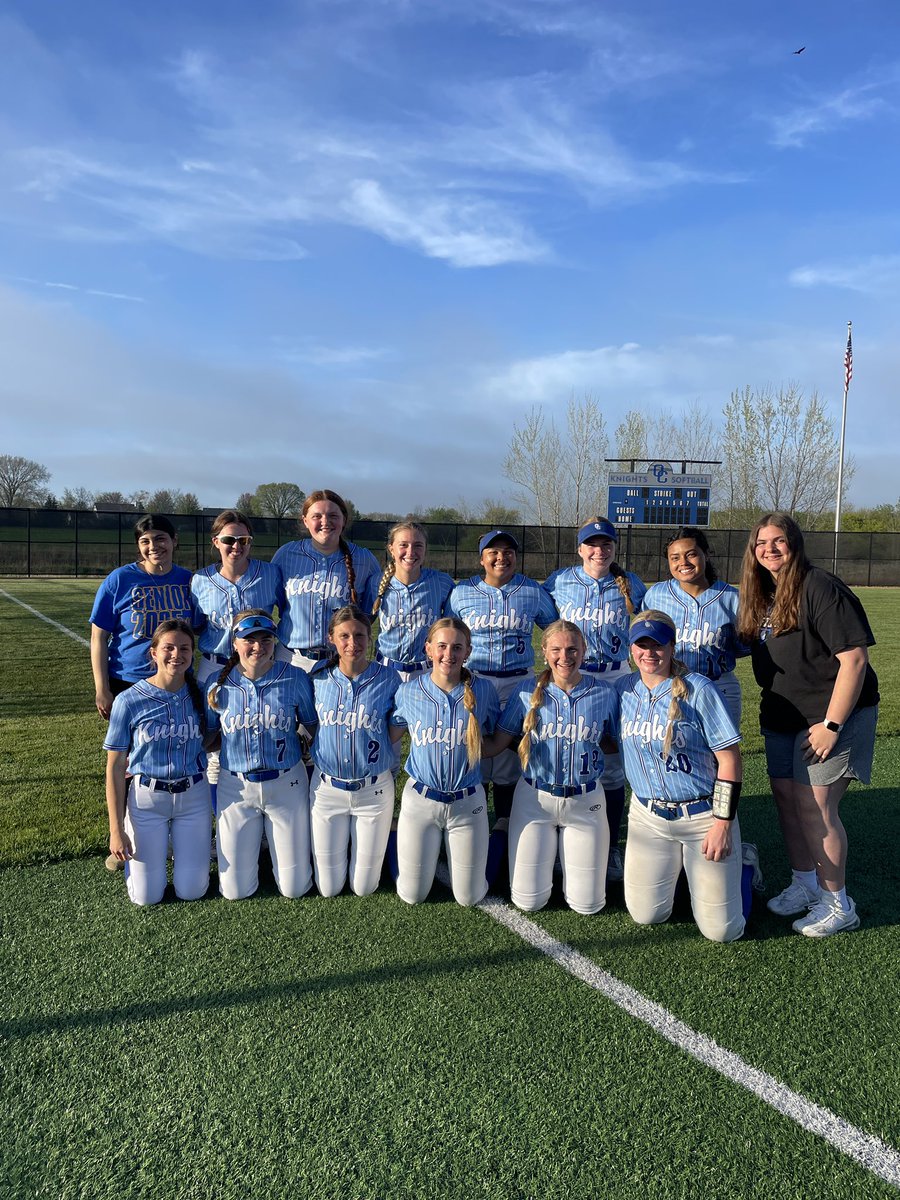 Oak Creek Softball (@knightsoftball) on Twitter photo Final score: OC 9, Union Grove 0
<a href="/RitaSippy/">Rita Sippy</a> W, 5IP, 2 H, 7K
<a href="/alyskrobis/">Aly Skrobis (51)</a> 2IP, 0H, 3K
<a href="/LylaBray2027/">Lyla Bray 2027</a> 3 hits, 2 RBI
Claire Mank 2 hits, 3 RBI
<a href="/macy_blooming/">Macy Blooming</a> 3 hits, RBI
<a href="/AnaMenden/">Ana Menden</a> Home Run, 2 RBI Final score: OC 9, Union Grove 0
<a href="/RitaSippy/">Rita Sippy</a> W, 5IP, 2 H, 7K
<a href="/alyskrobis/">Aly Skrobis (51)</a> 2IP, 0H, 3K
<a href="/LylaBray2027/">Lyla Bray 2027</a> 3 hits, 2 RBI
Claire Mank 2 hits, 3 RBI
<a href="/macy_blooming/">Macy Blooming</a> 3 hits, RBI
<a href="/AnaMenden/">Ana Menden</a> Home Run, 2 RBI