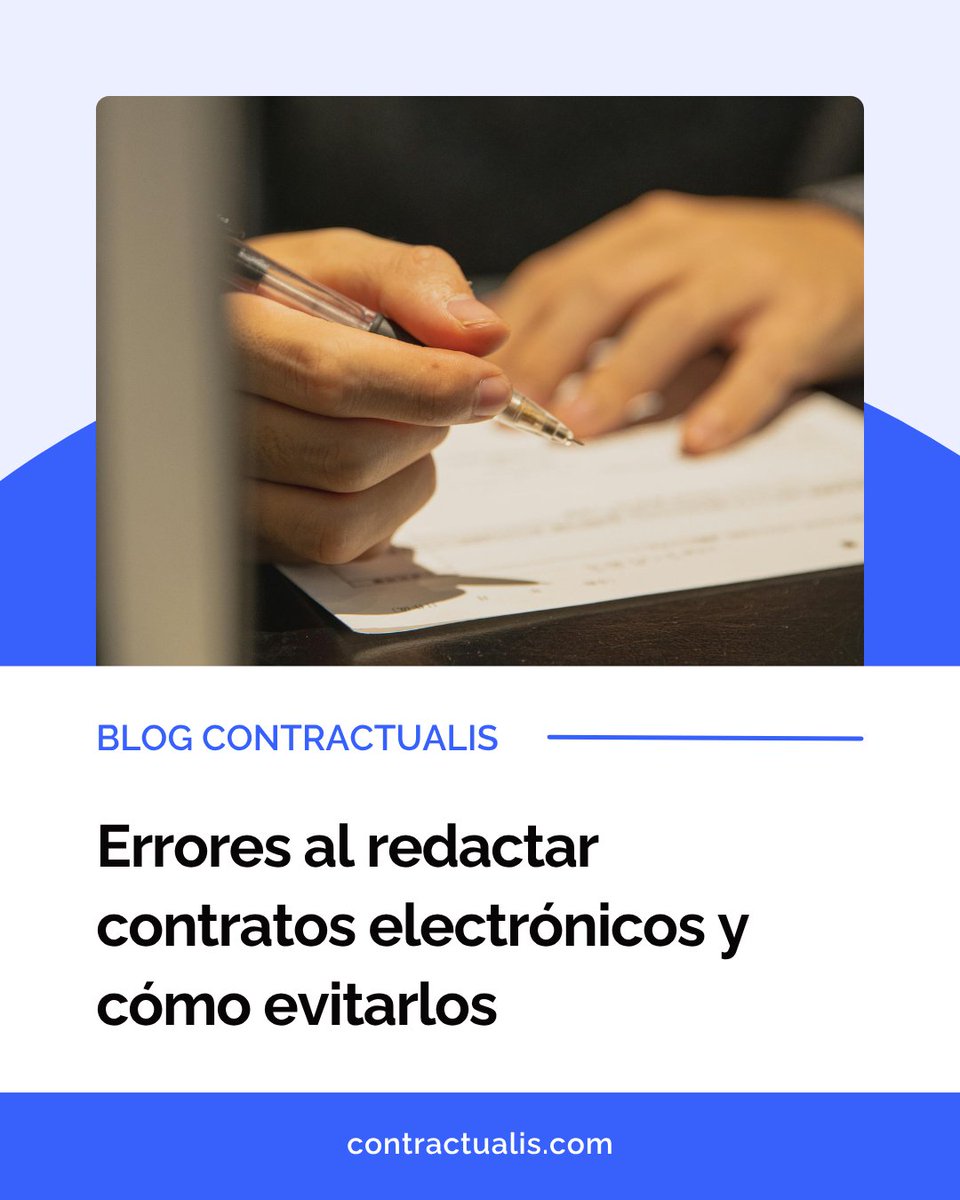 contractualis's tweet image. ✨ Un contrato bien redactado es más que un documento... ¡es tu respaldo legal!
Pero, ¿sabías que muchos cometen errores al crear contratos electrónicos? 😬
📄 Descubre los errores más comunes y cómo prevenirlos.

🔗 Lee el artículo completo en contractualis.com/blog/errores-a…