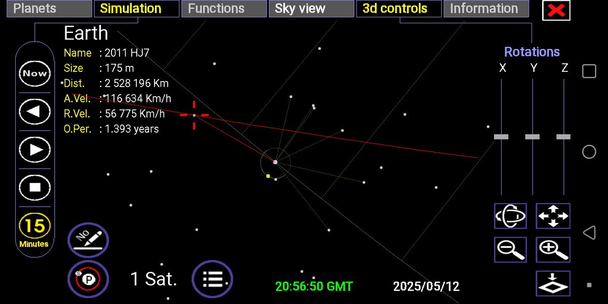 AledeAndradeIII's tweet photo. #AsteroidAlert #AsteroidDay2025 #AsteroidWatch @AsteroidDay @AsteroidWatch #2011HJ7 175m #2002JX2 430m #WARNING @UN #AsteroidDayWarning. https://t.co/g4h327xBOz
