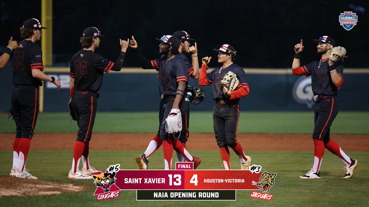 SXU Athletics (@sxuathletics) on Twitter photo COUGARS WIN!!! Aaron Orzech & Gabe Kirck each had 3️⃣ RBI, Sean Moore scored 4️⃣ runs w/ 4️⃣ SB, Logan McCleery earned the W & Noan Scott nailed down the save in a 13-4 victory for No. 5 seed <a href="/SXUBaseball/">SXU Baseball</a> in the NAIA Lawrenceville Bracket! #GoCougs🐾⚾️ #WeAreSXU COUGARS WIN!!! Aaron Orzech & Gabe Kirck each had 3️⃣ RBI, Sean Moore scored 4️⃣ runs w/ 4️⃣ SB, Logan McCleery earned the W & Noan Scott nailed down the save in a 13-4 victory for No. 5 seed <a href="/SXUBaseball/">SXU Baseball</a> in the NAIA Lawrenceville Bracket! #GoCougs🐾⚾️ #WeAreSXU