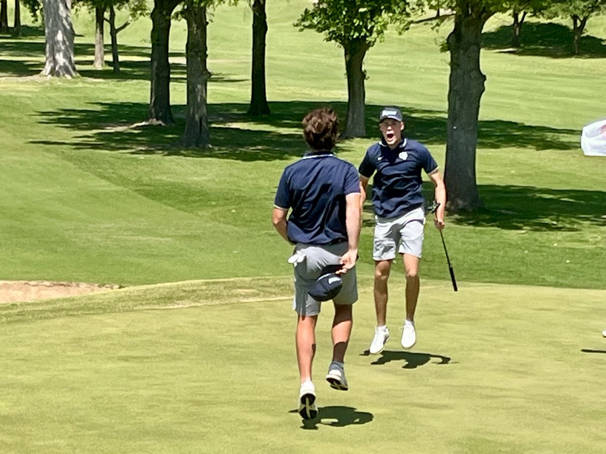 Regent clinched the OSSAA 2A Boys Golf State Championship! The Rams were led by senior, Benton Manly, who won the individual State Title. Congratulations to Coach Peace, Coach Roller and the whole boys team! #gorams #regentgolf #statechampions