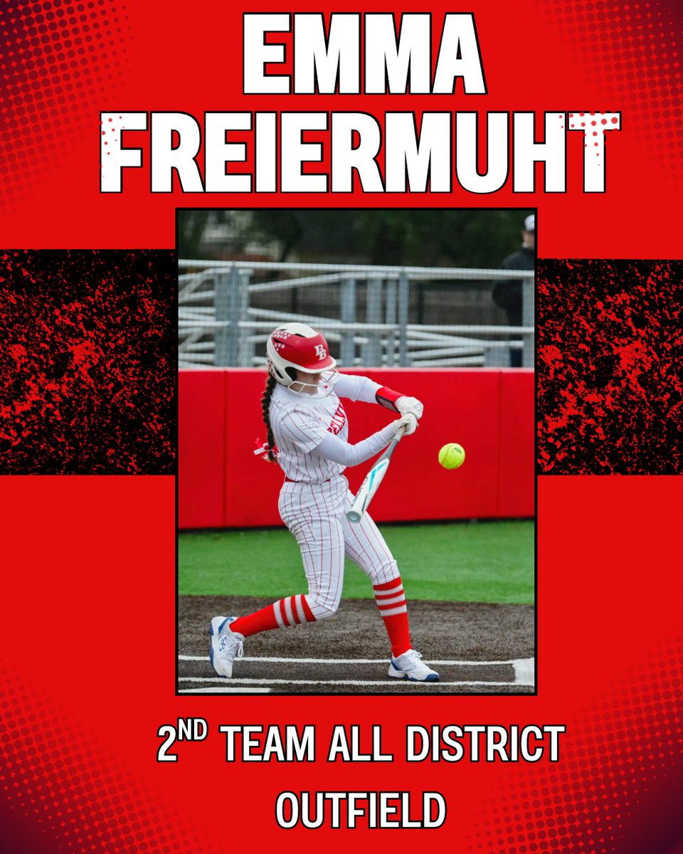 Congratulations to Emma Freiermuht for earning 2nd Team All-District Outfielder!
