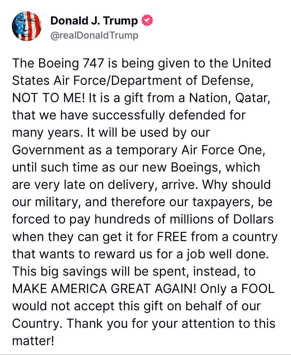 He’s lying. About so much here. But he also thinks the American people are stupid. And he’s utterly incapable of putting the country’s interests before his own. He always has been.