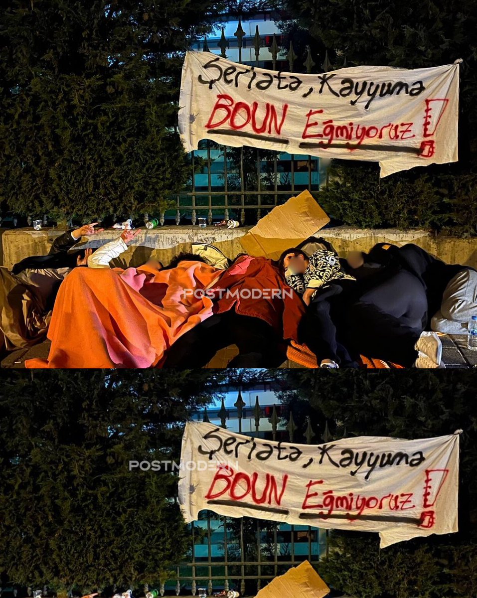 Öğrenciler, gözaltına alınan 97 arkadaşları için Vatan Emniyet önünde sabahlıyorlar…